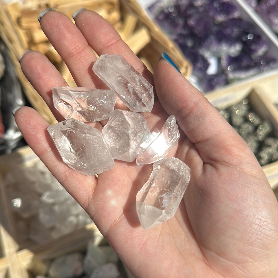 Quarzo ialino in punte