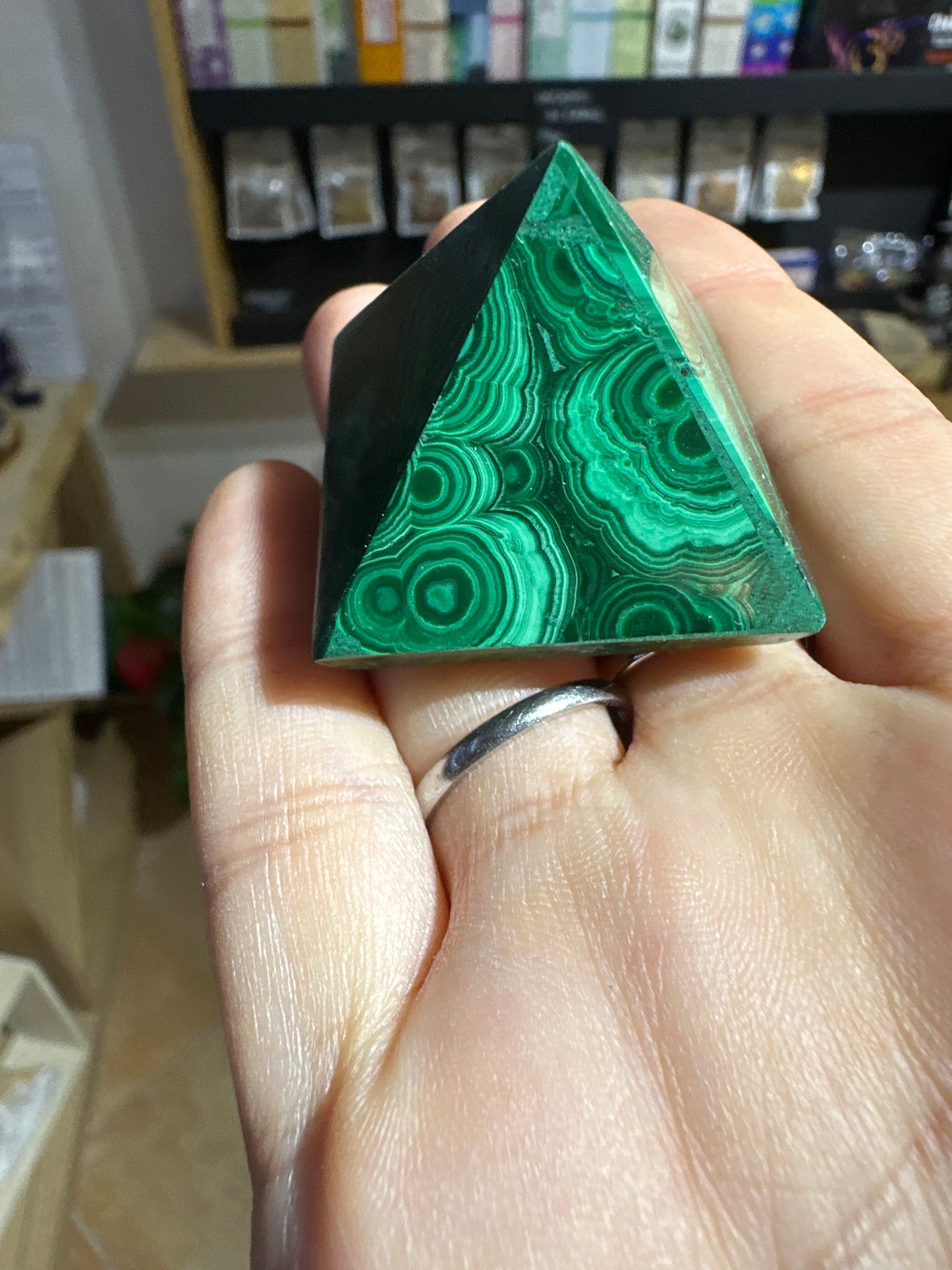Piramide di Malachite 3cm