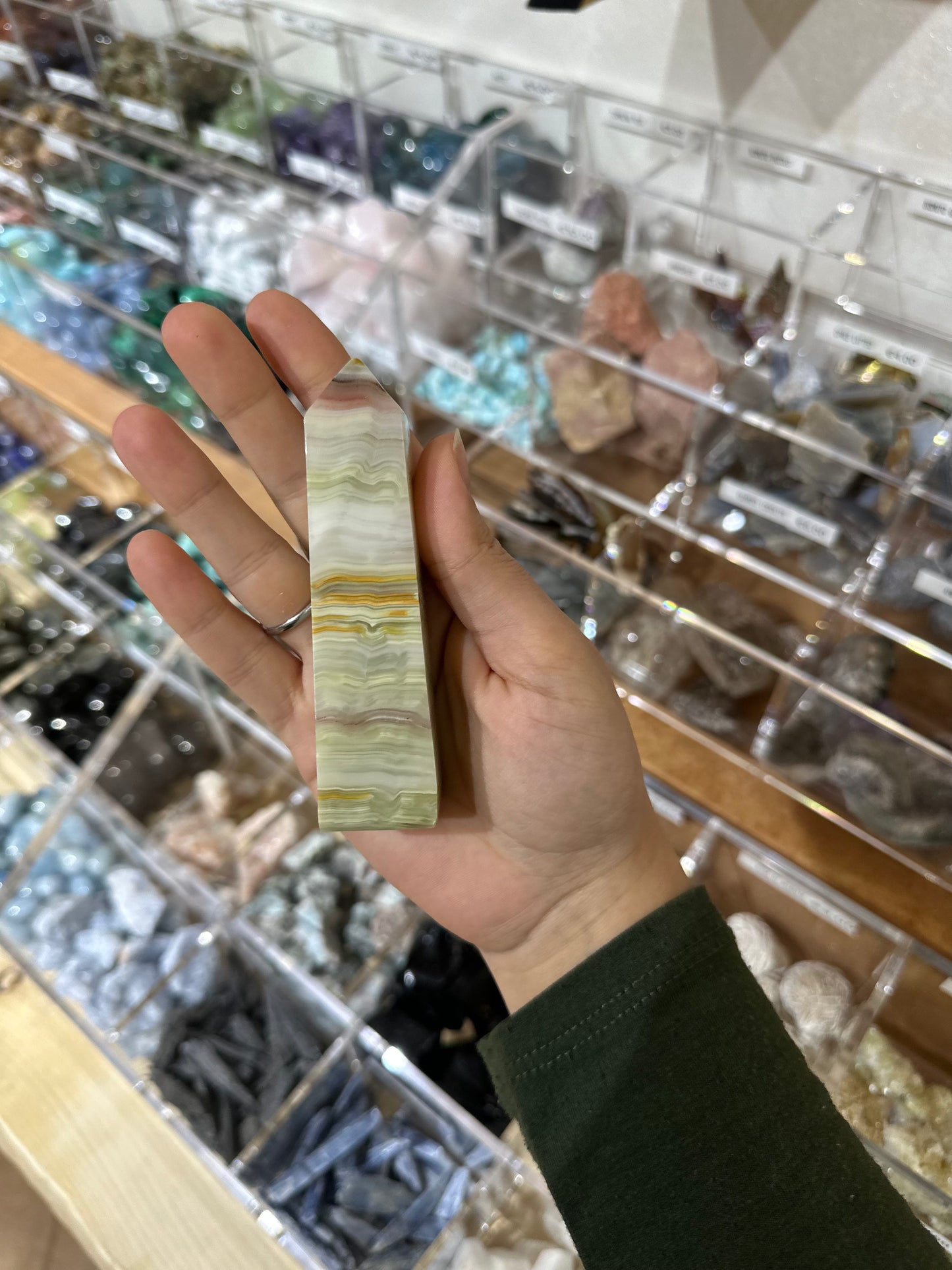 Torre in Onice con bande Rosa