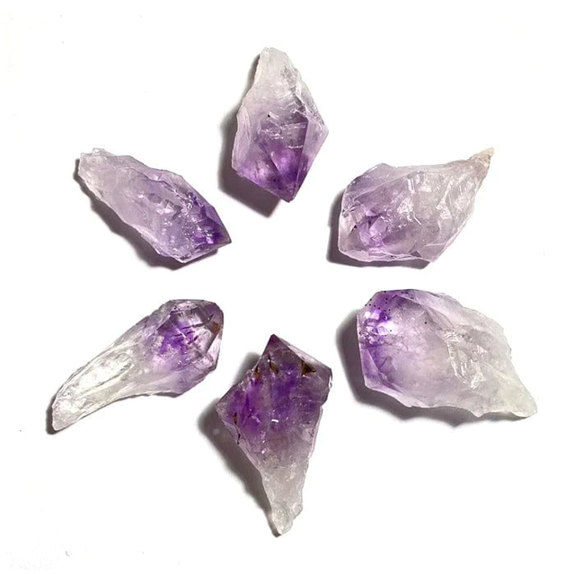 Ametista grezza in punte da 1/2cm