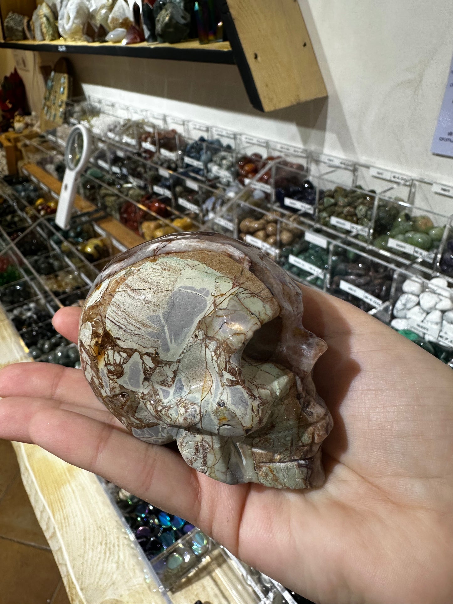 Teschio in Ametista e Agata