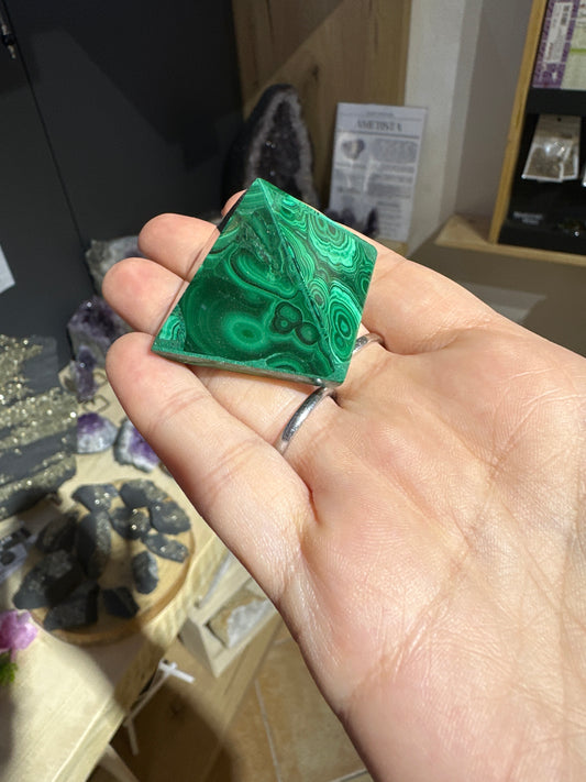 Piramide di Malachite 3cm