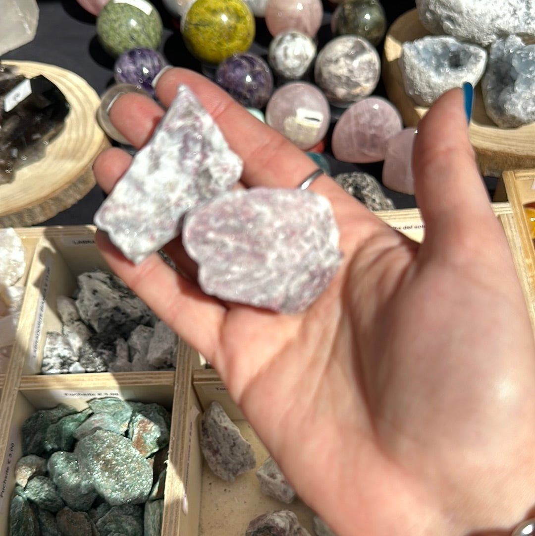 Tormalina rosa (Rubellite) grezza