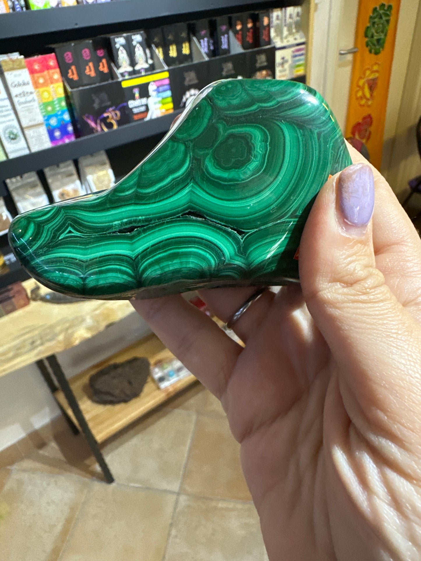 Malachite Freeform levigata