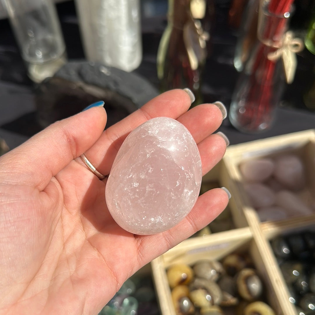 Quarzo rosa burattato taglia M