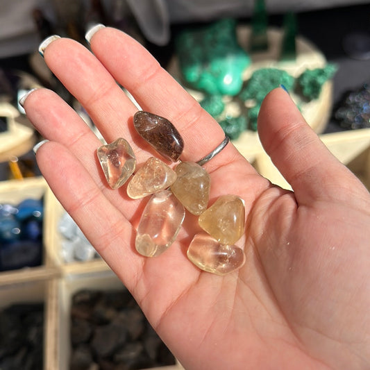 Quarzo citrino naturale burattato 1cm