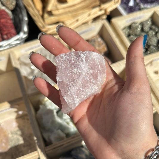 Quarzo rosa grezzo 4/5cm