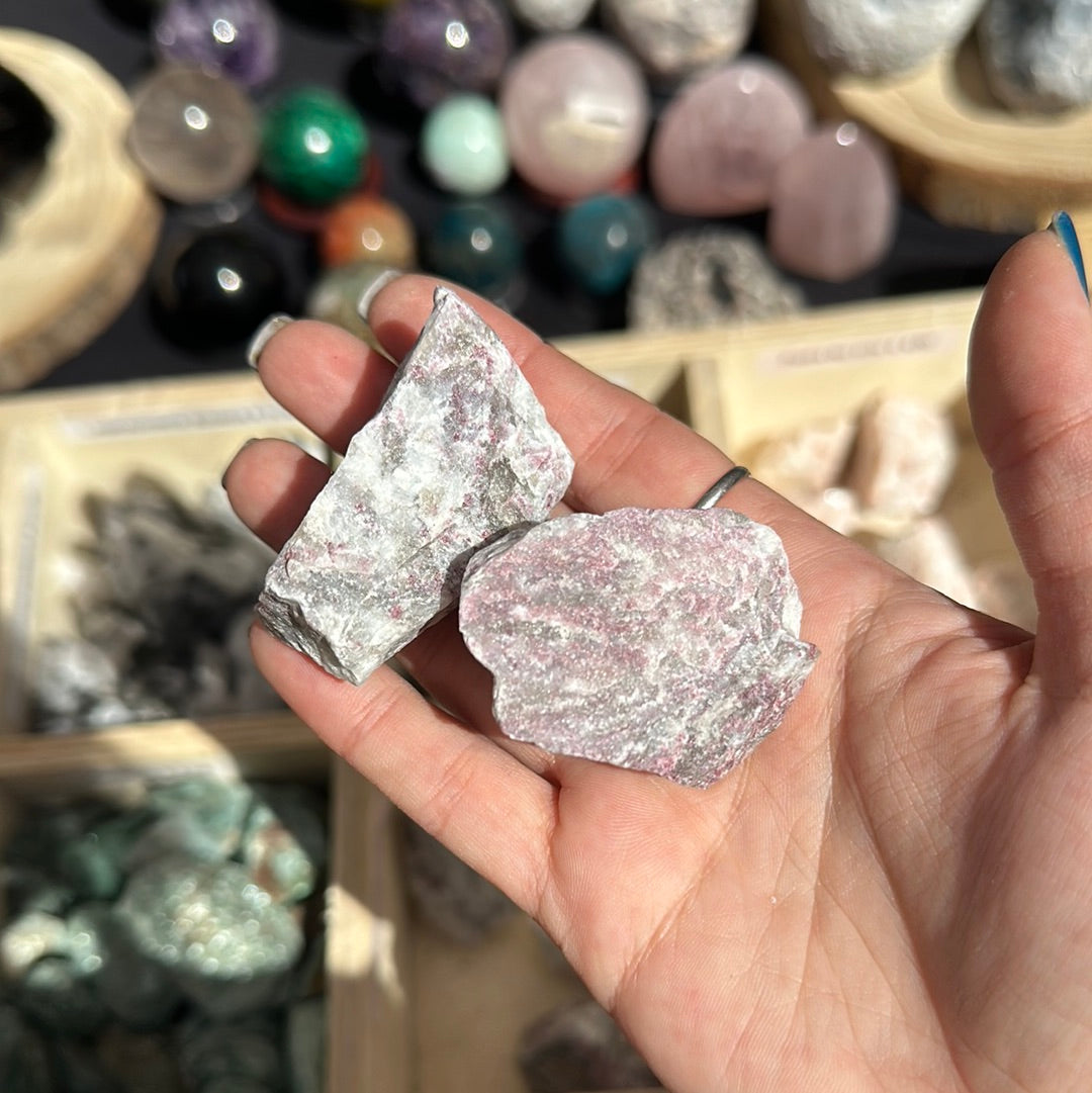 Tormalina rosa (Rubellite) grezza