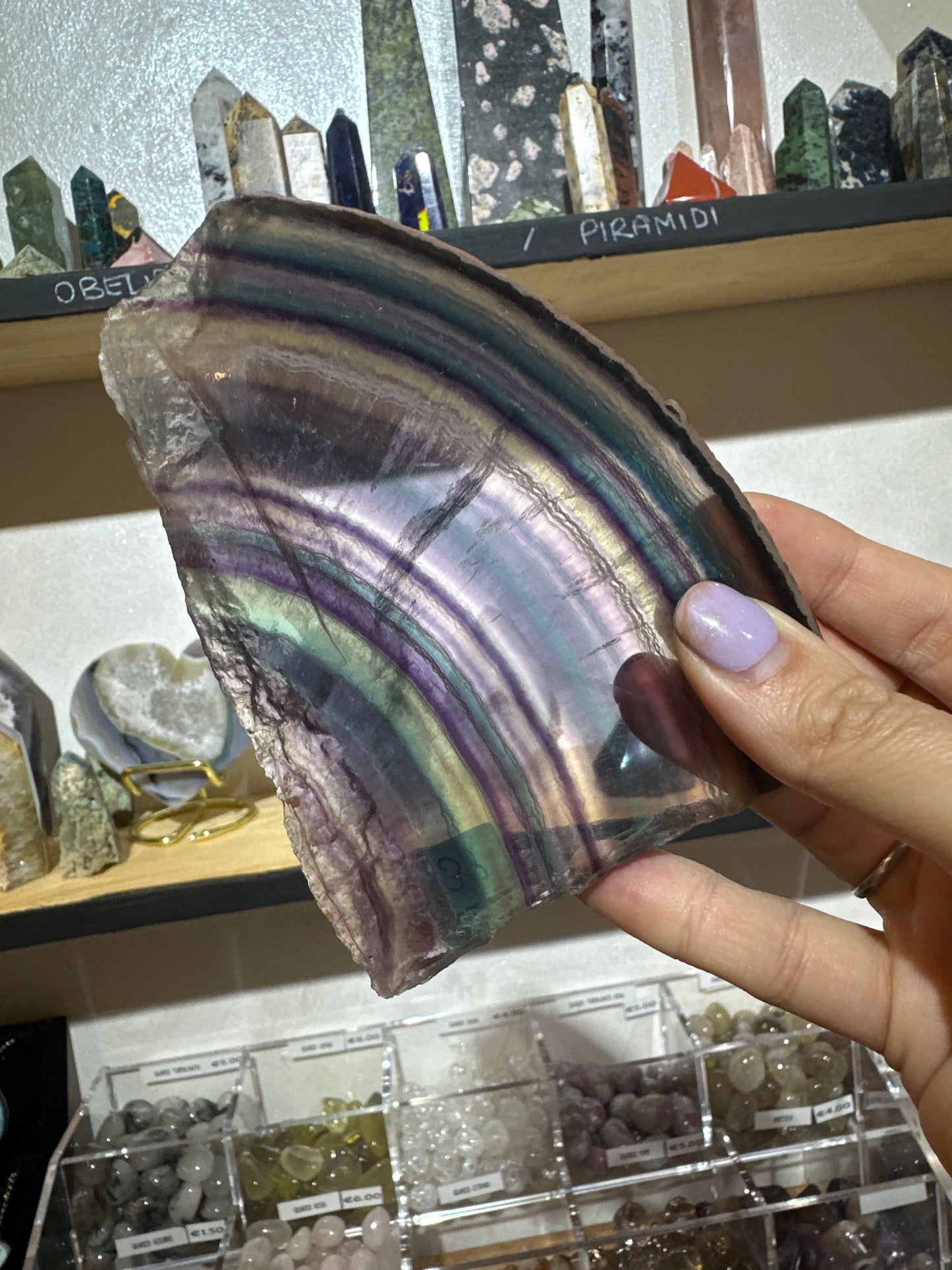 Fetta di Fluorite