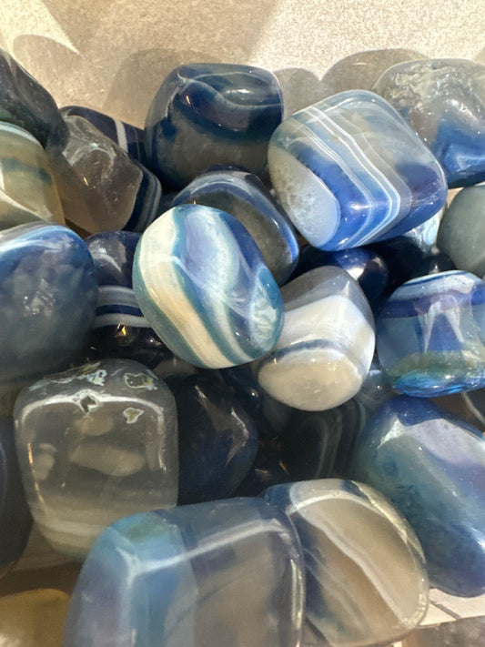 Agata blu burattata S