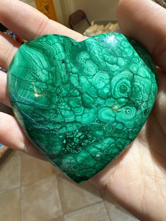 Cuore in malachite
