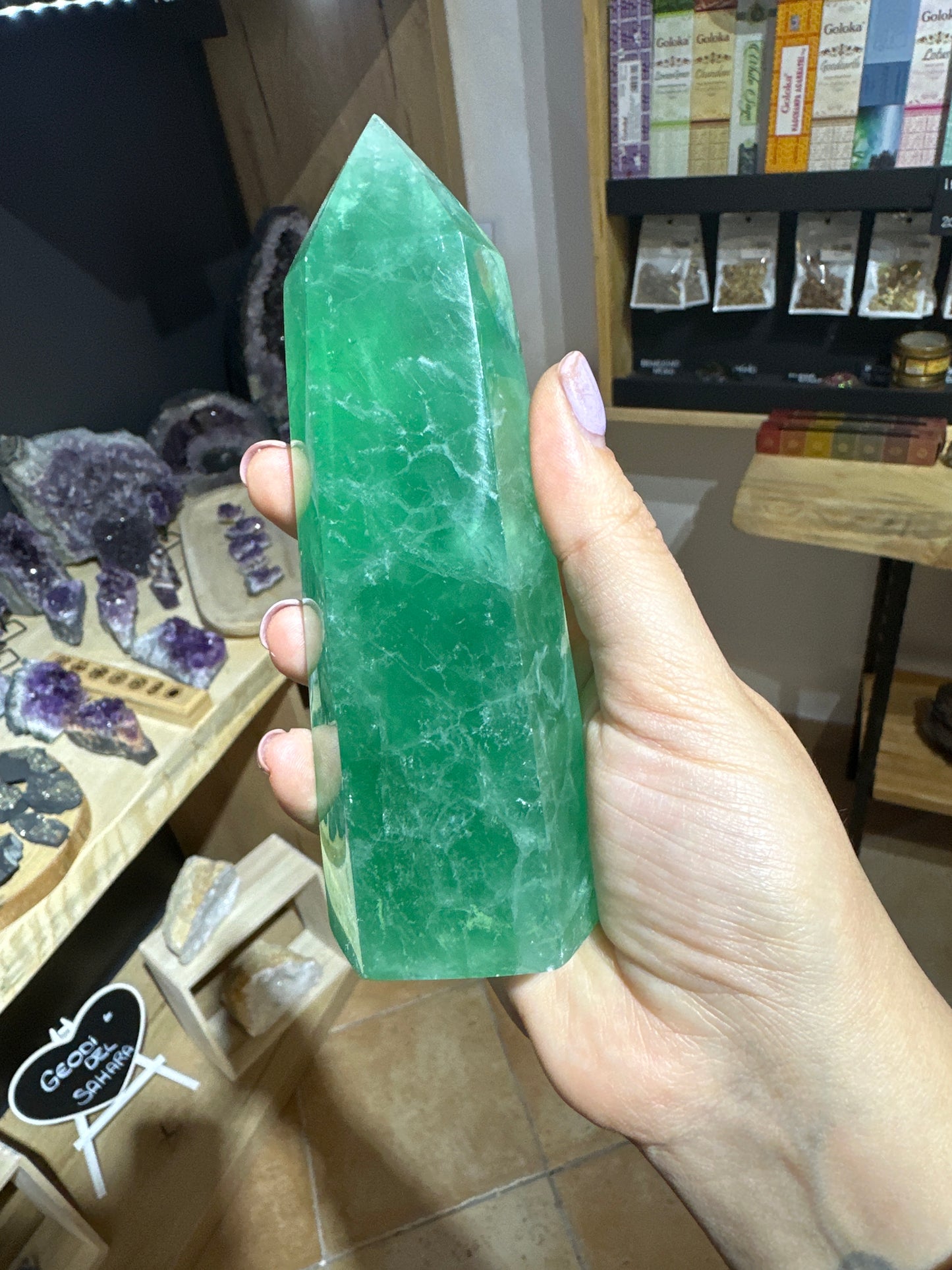Torre in Fluorite Verde Qualità Extra