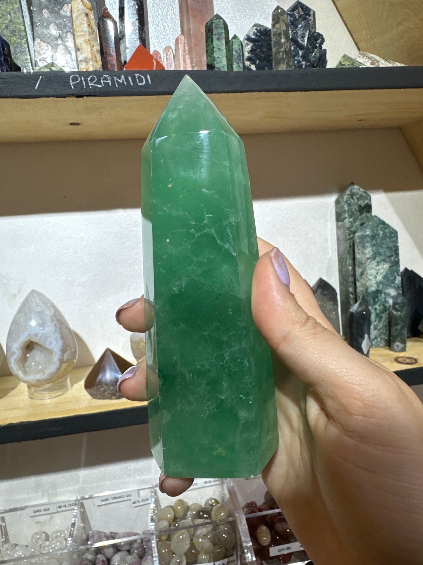 Torre in Fluorite Verde Qualità Extra