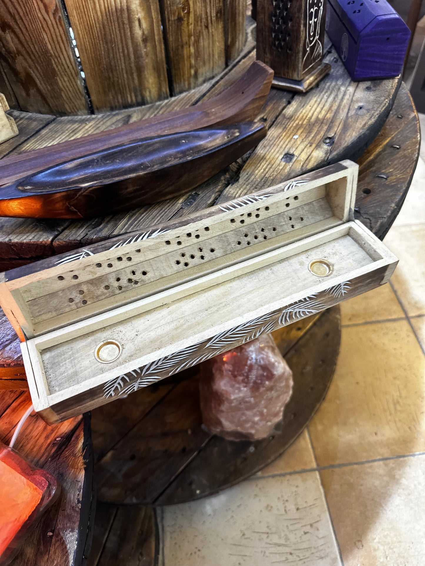 Porta Incensi Bauletto in Legno