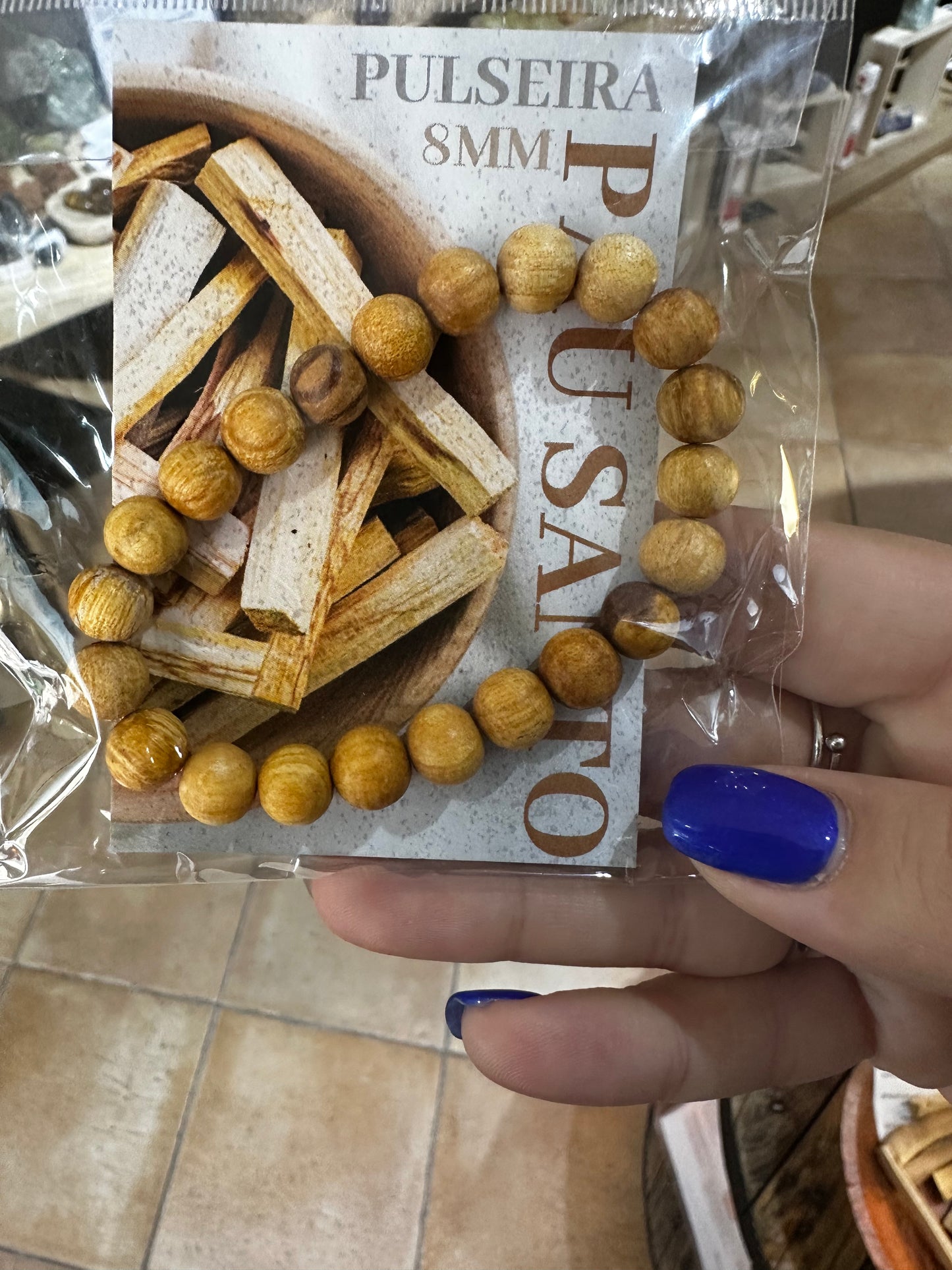 Bracciale con legno di Palo Santo