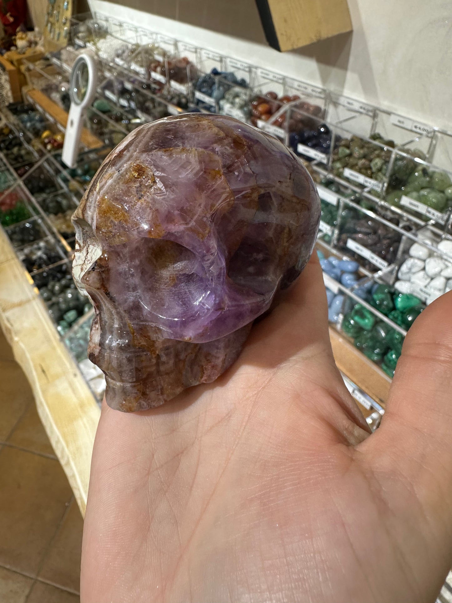 Teschio in Ametista e Agata